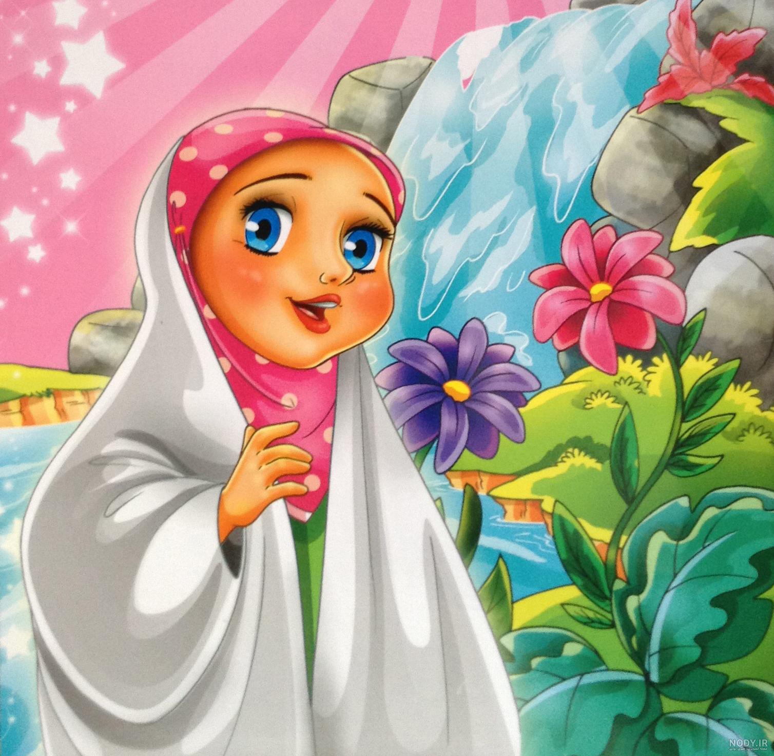 نقاشی دختر بی حجاب ساده