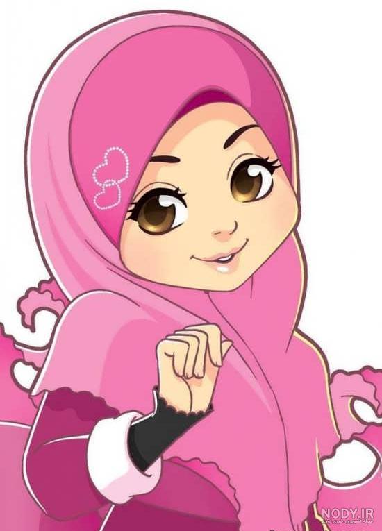 نقاشی دختر چادری فانتزی