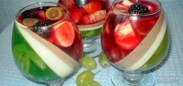 ژله لیوانی کج ژله لیوانی کج