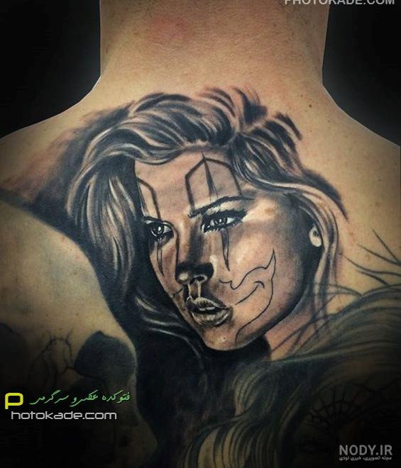 عکس تاتو روی ساق پا