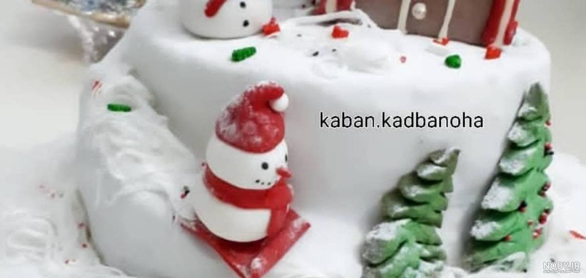 کیک تولد زمستانی جدید