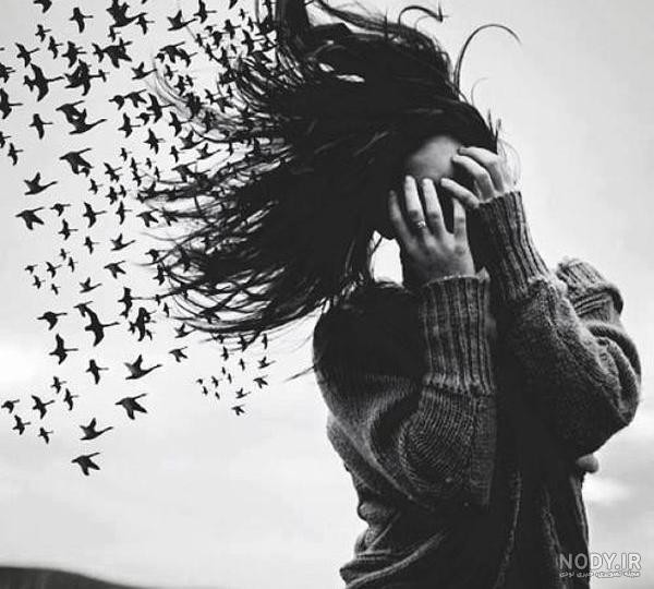 عکس سیاه سفید غمگین عکس سیاه سفید غمگین