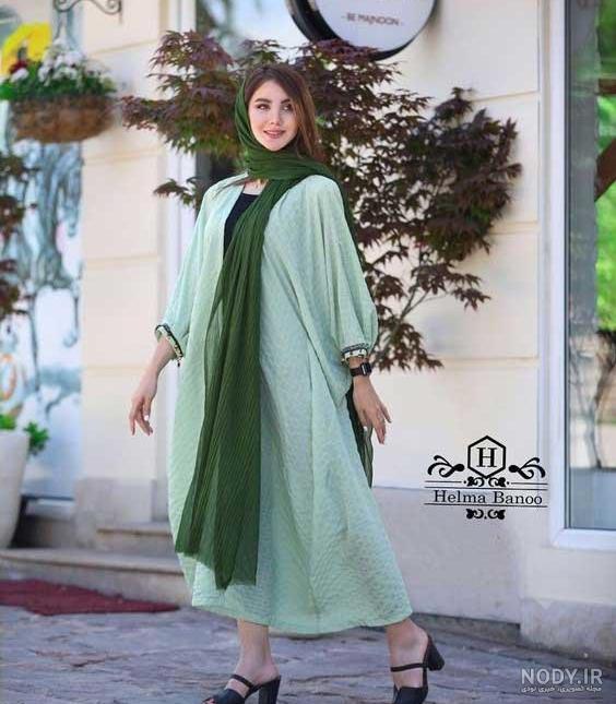 مدل مانتو ساده بلند نخی جدید