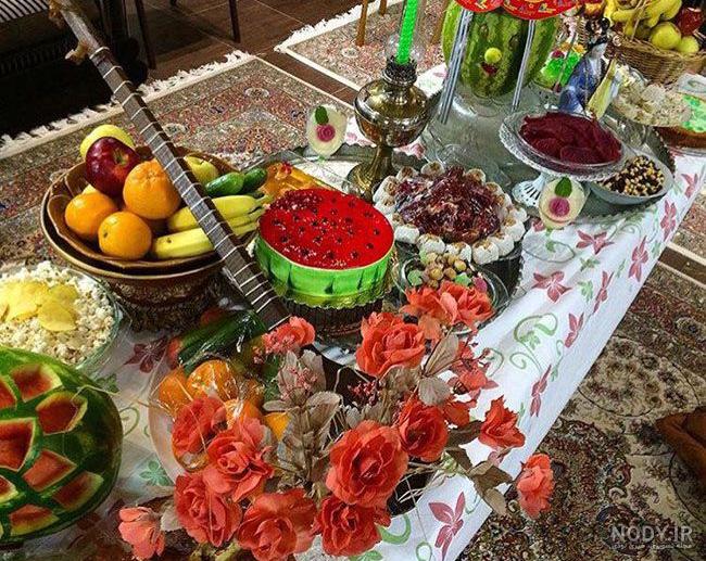 سفره شب یلدا امسال۹۹ سفره شب یلدا امسال۹۹