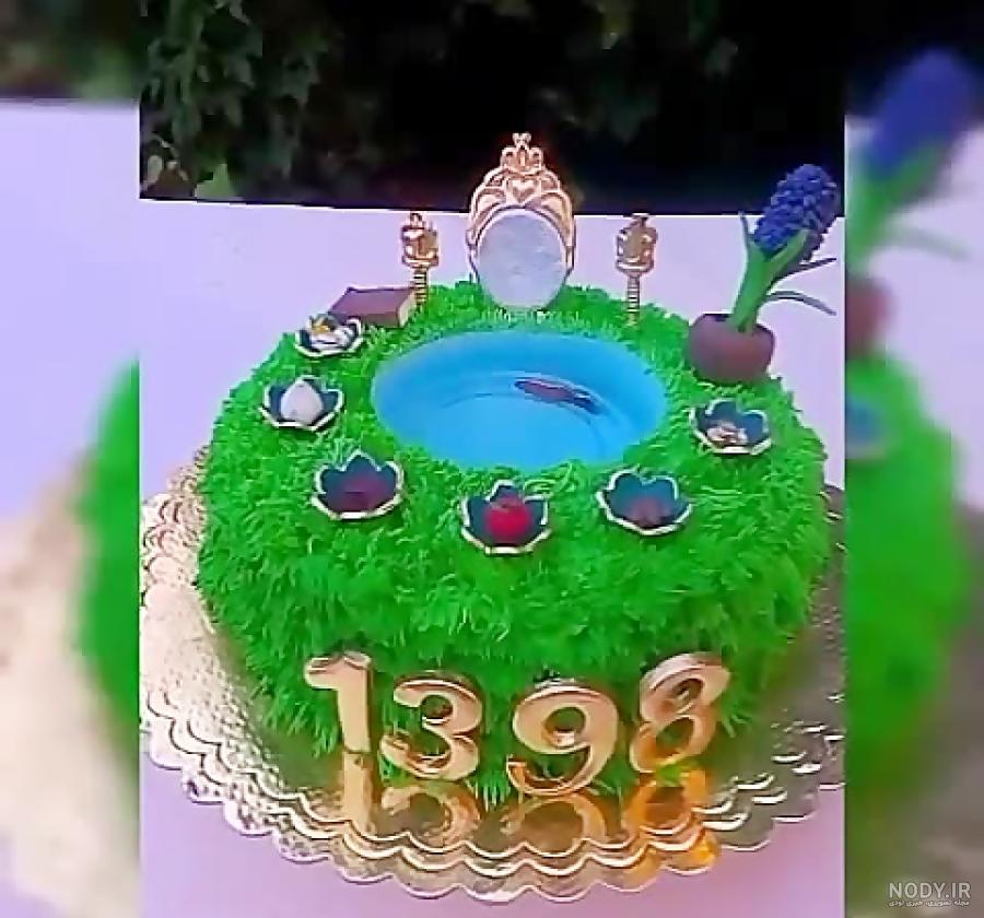 کیک عید نوروز ۱۴۰۰ ساده