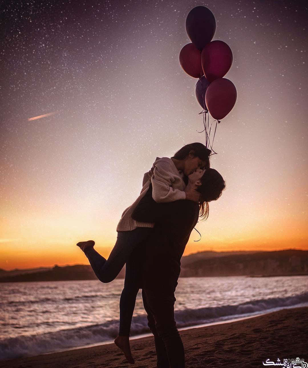 عکس خفن عکس دونفره کنار دریا عاشقانه