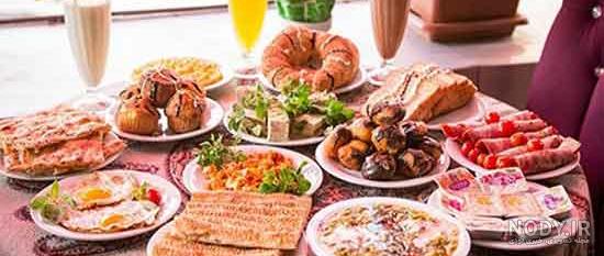 انواع صبحانه انواع صبحانه