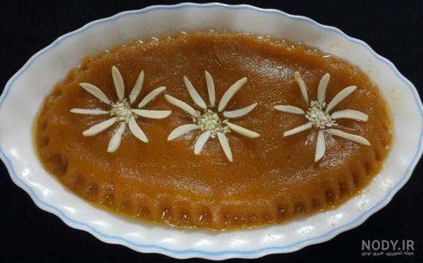 تزیین حلوا با چنگال