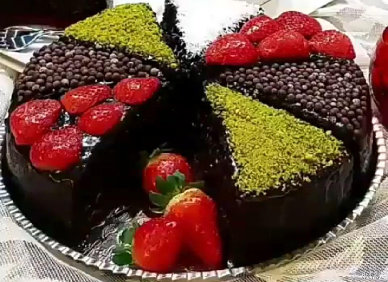 دانلود عکس کیک خیس شکلاتی
