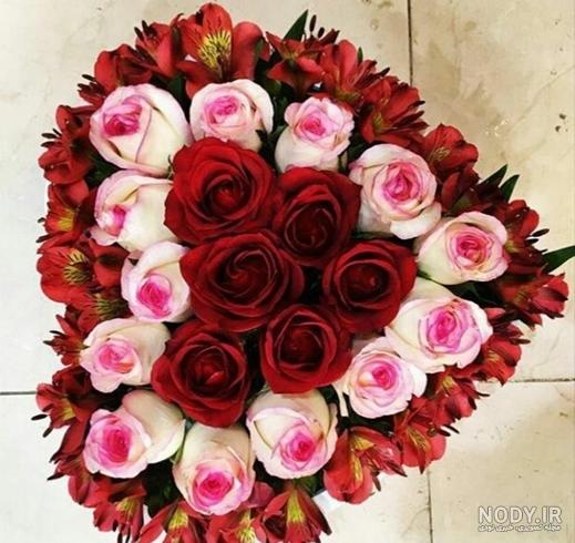 عکس دسته گل قلبی