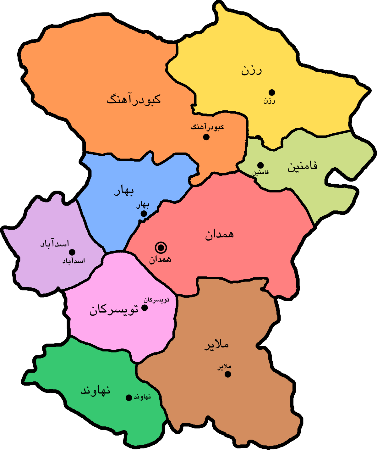 عکس هوایی میدان همدان عکس هوایی میدان همدان