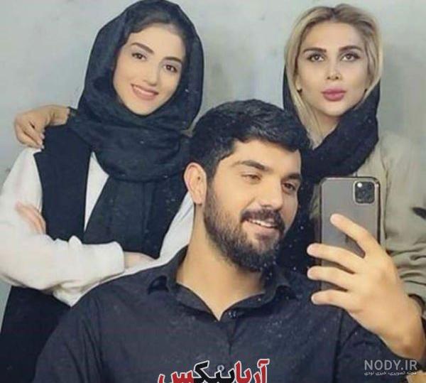 پردیس پورعابدینی و همسرش