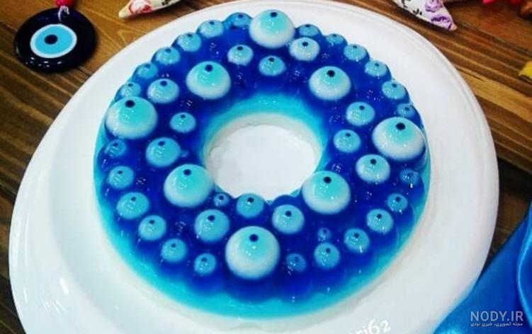ژله آبی و زرد ژله آبی و زرد