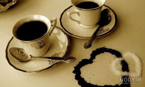  عکس فنجان قهوه رمانتیک