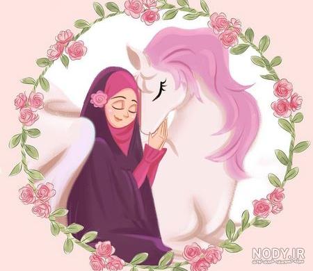 عکس دختر چادری با تفنگ
