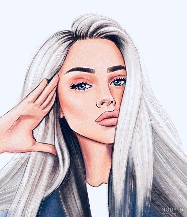 عکس دخترونه نقاشی شده برای پروفایل عکس دخترونه نقاشی شده برای پروفایل