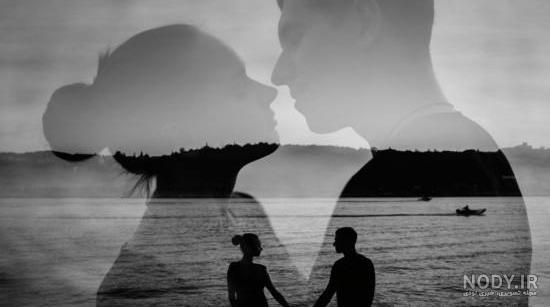 عکس عاشقانه سیاه سفید لاکچری بدون متن