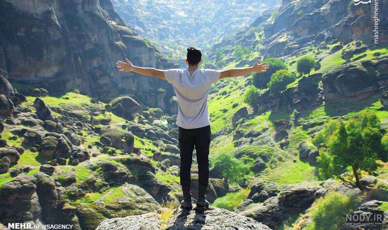 عکس کوه در شب