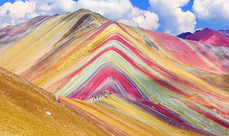 عکس کوه در شب