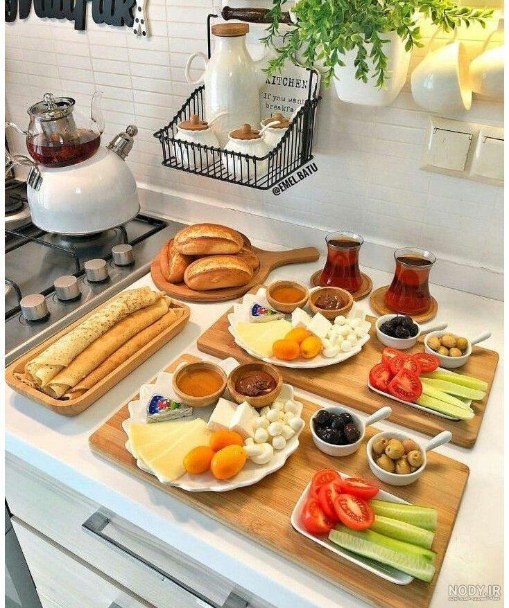 عکس سفره صبحانه ساده