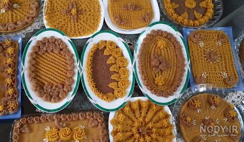 عکس طرز تهیه حلوای اوماج