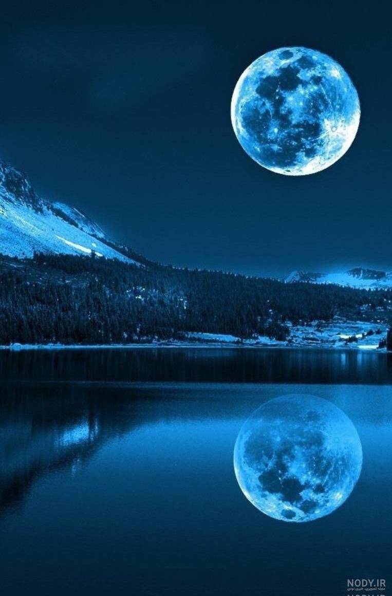 عکس ماه در شب