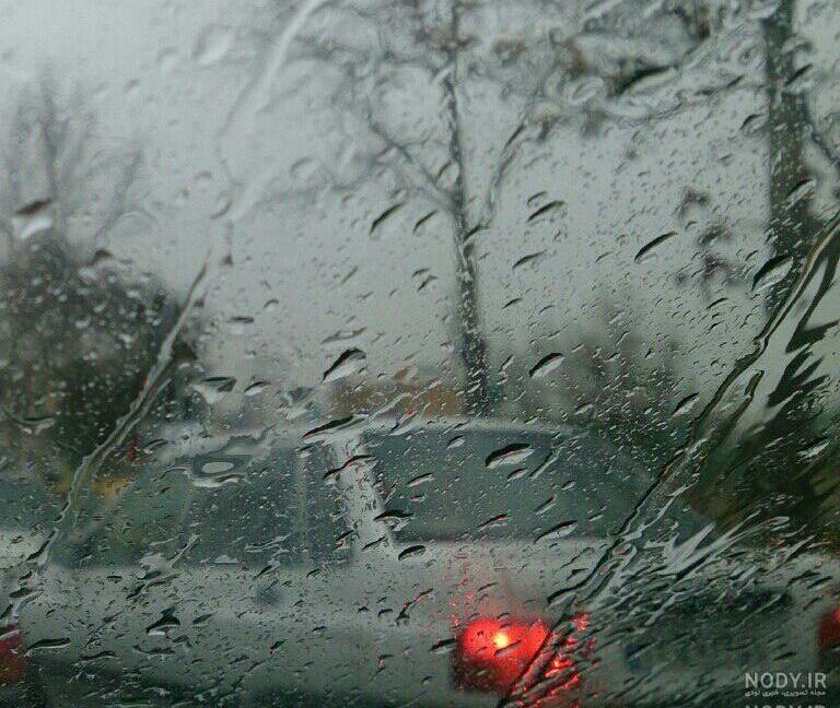 عکس هایی از باران پشت شیشه