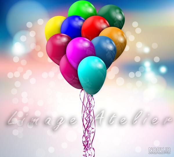 عکس کیک تولد دخترانه بادکنک