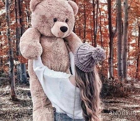 عکس خفن ایده عکاسی با عروسک بزرگسال