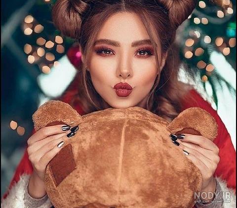 عکس خفن ایده عکاسی با عروسک بزرگسال