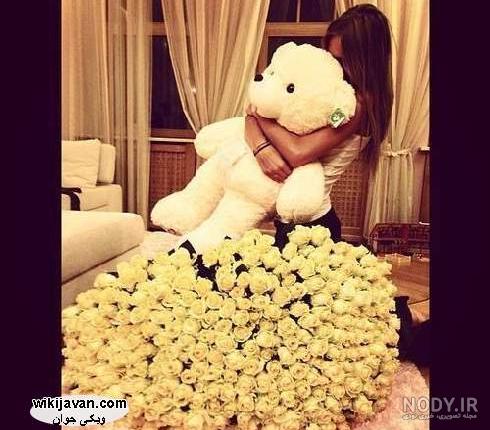 عکس خفن ایده عکاسی با عروسک بزرگسال