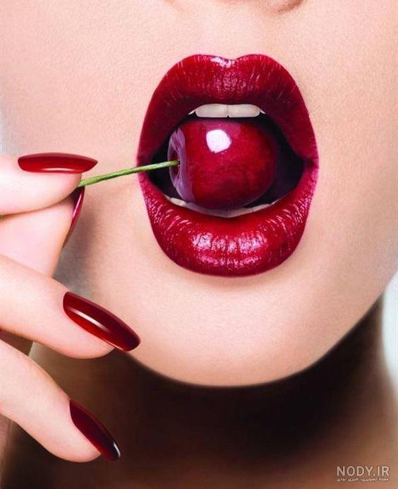 عکس رژ لب دخترانه زیبا عکس رژ لب دخترانه زیبا
