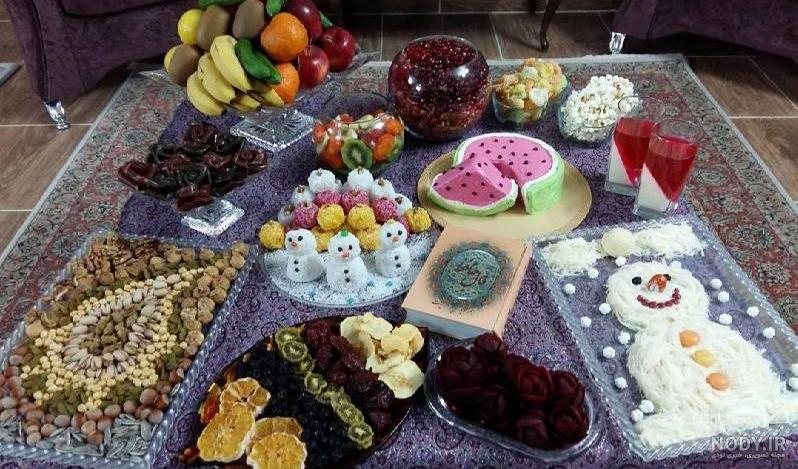 تزیین سفره شب یلدا