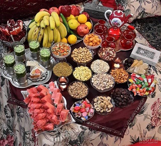 تزیین شب یلدا ساده و شیک