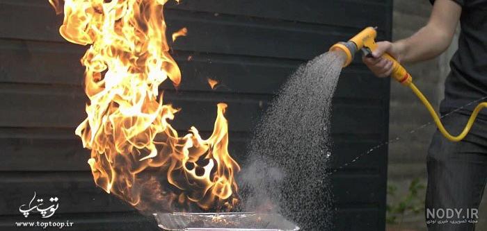 عکس آتش طبیعی