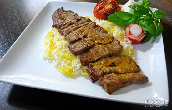 تصاویر از چلو کباب برگ