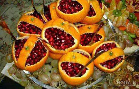 عکس تزیین سفره یلدایی