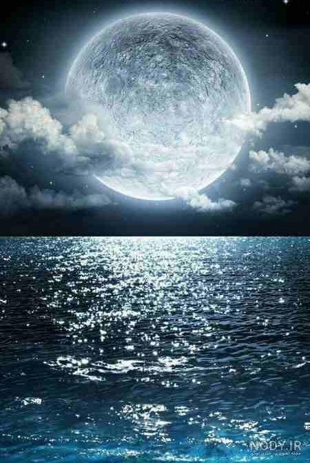 عکس عاشقانه شب مهتابی