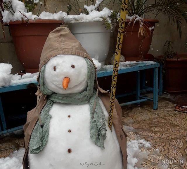 عکس آدم برفی زنده عکس آدم برفی زنده