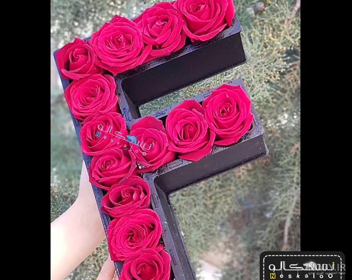 عکس دسته گل رز قرمز عاشقانه