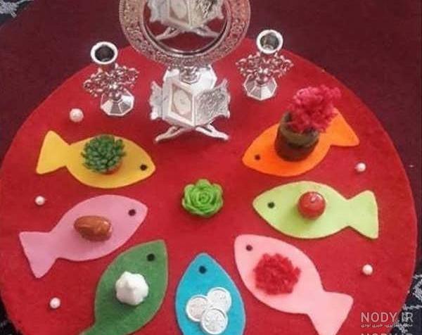عکس کاردستی سفره هفت سین با مقوا