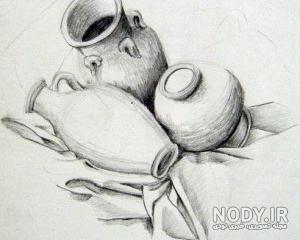 نقاشی سیاه قلم دخترانه