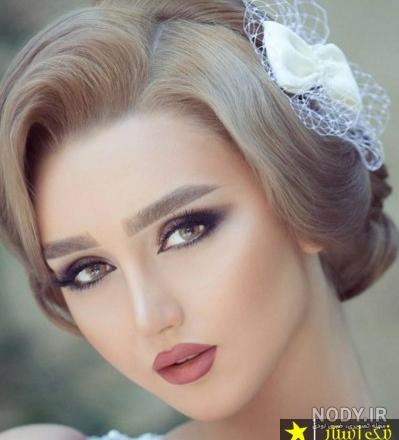 عکس عروس صورت زیبا
