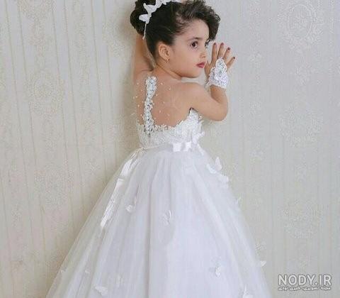 لباس عروس دخترانه صورتی