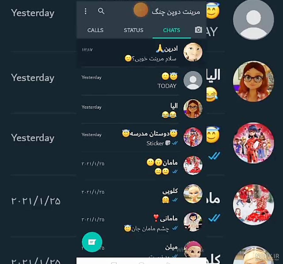 چت مرینت و کلویی و کاگامی