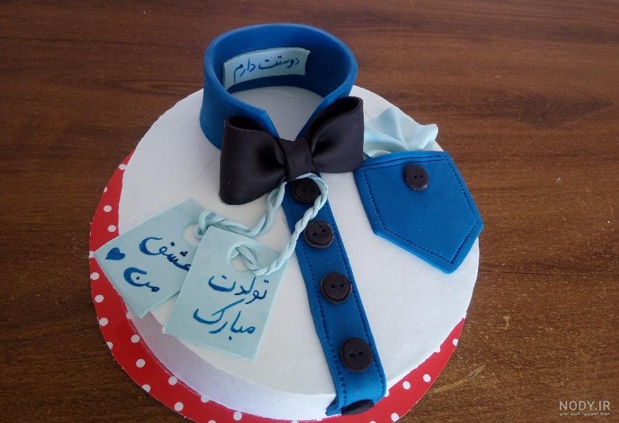 کیک تولد پسرانه بدون فوندانت
