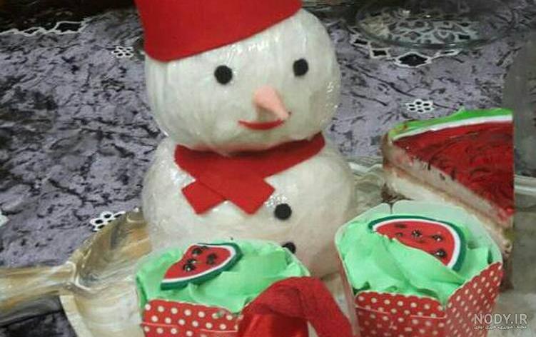 عکس آدم برفی غمگین