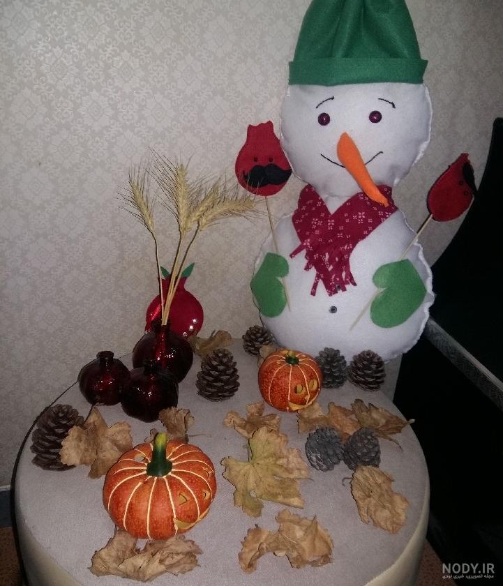 کاردستی آدم برفی با کاغذ رنگی