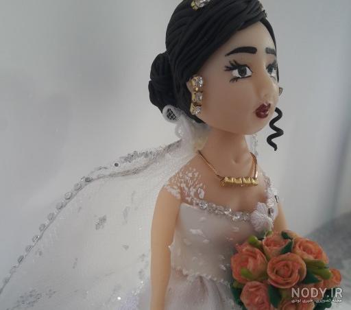 آموزش ساخت عروس و داماد با خمیر چینی