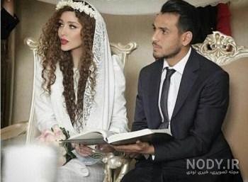 عروس با حجاب با تاج عروس با حجاب با تاج